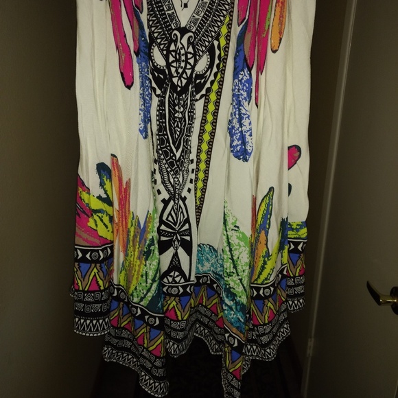 NWOT flowy colorful dress - Picture 2 of 8